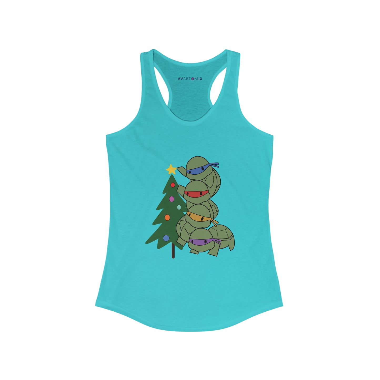 Turtles and Tree - Women's Ideal Racerback Tank