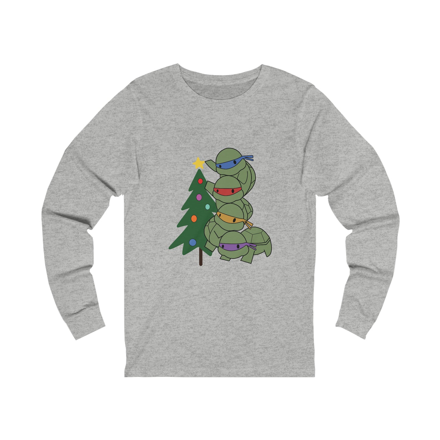 Turtles and Tree - Unisex Jersey Long Sleeve Tee