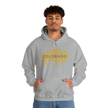 Colorado - Buffalo Silhouette - Unisex Heavy Blend™ Hooded Sweatshirt