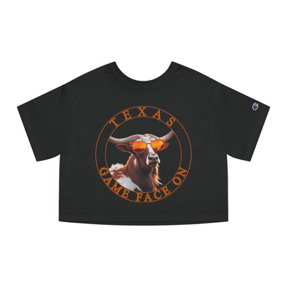 Texas - Game Face On - Women's Heritage Cropped T-Shirt