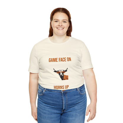 Texas - Game Face On - Unisex Jersey Short Sleeve Tee