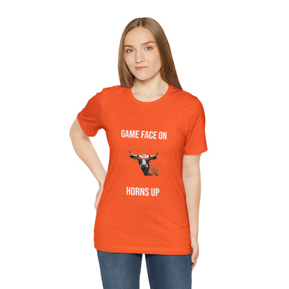 Texas - Game Face On - Unisex Jersey Short Sleeve Tee