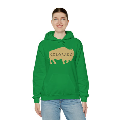 Colorado - Buffalo Silhouette - Unisex Heavy Blend™ Hooded Sweatshirt