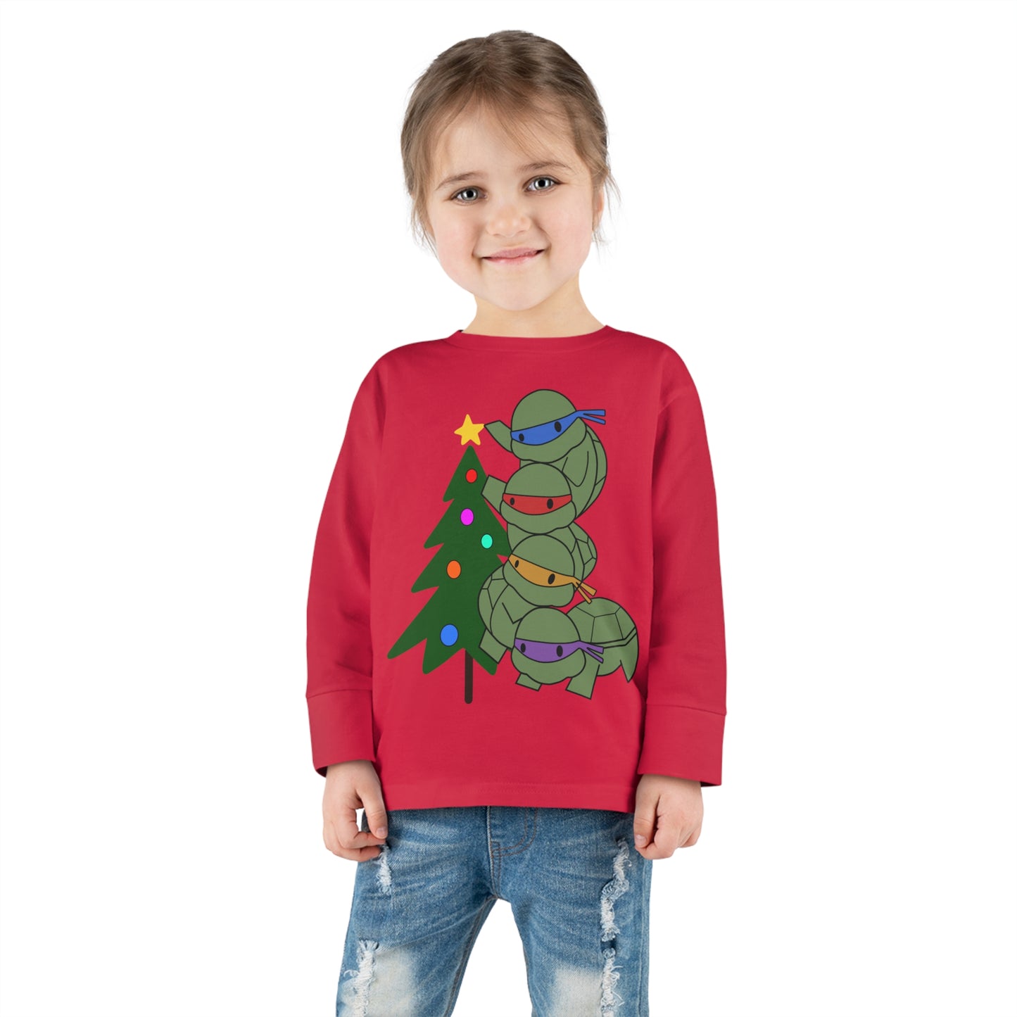 Turtles and Tree - Toddler Long Sleeve Tee