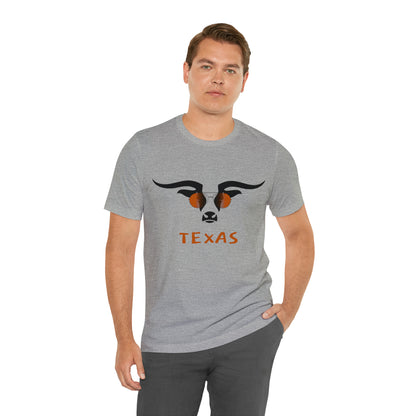 Texas - Longhorn Sunglasses - Unisex Jersey Short Sleeve Tee