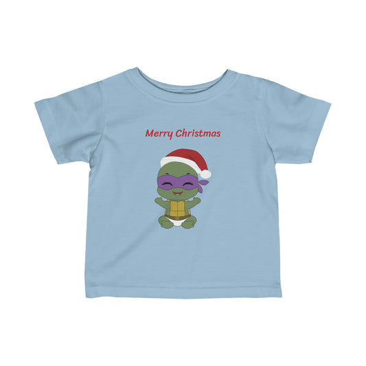 Merry Christmas - Turtle - Infant Fine Jersey Tee