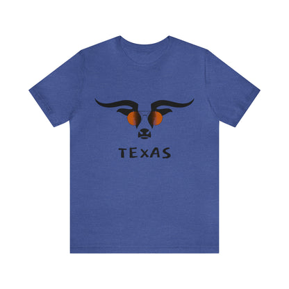 Texas - Longhorn Sunglasses - Unisex Jersey Short Sleeve Tee