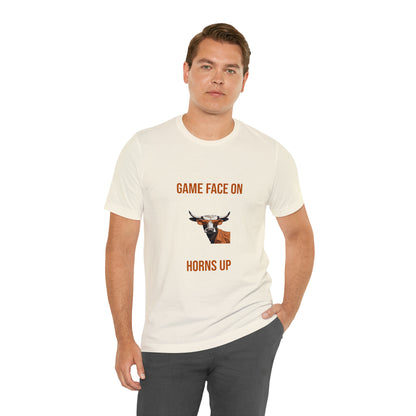 Texas - Game Face On - Unisex Jersey Short Sleeve Tee