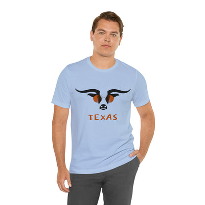 Texas - Longhorn Sunglasses - Unisex Jersey Short Sleeve Tee