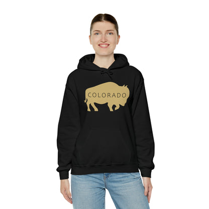 Colorado - Buffalo Silhouette - Unisex Heavy Blend™ Hooded Sweatshirt