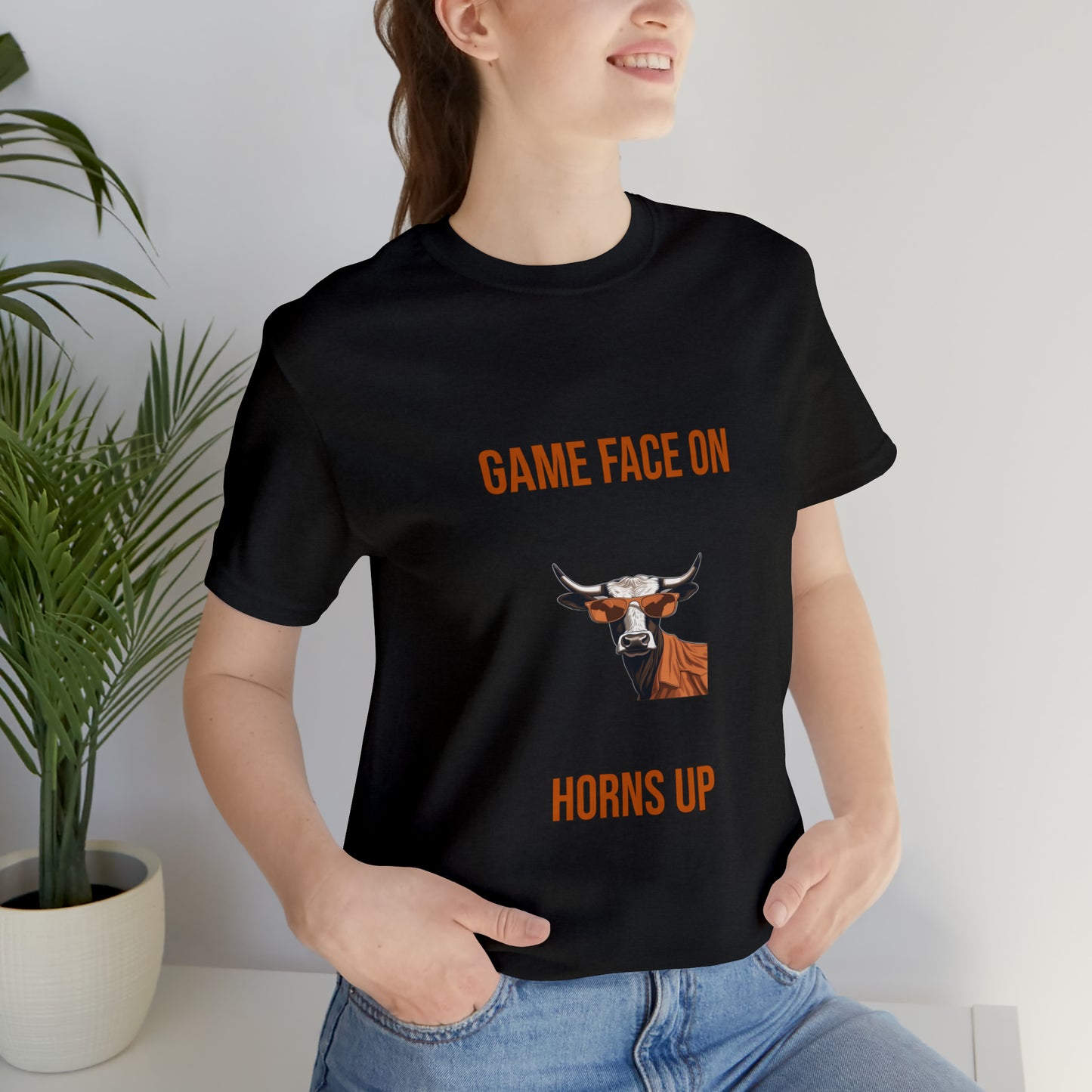 Texas - Game Face On - Unisex Jersey Short Sleeve Tee