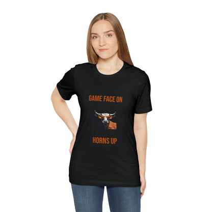 Texas - Game Face On - Unisex Jersey Short Sleeve Tee