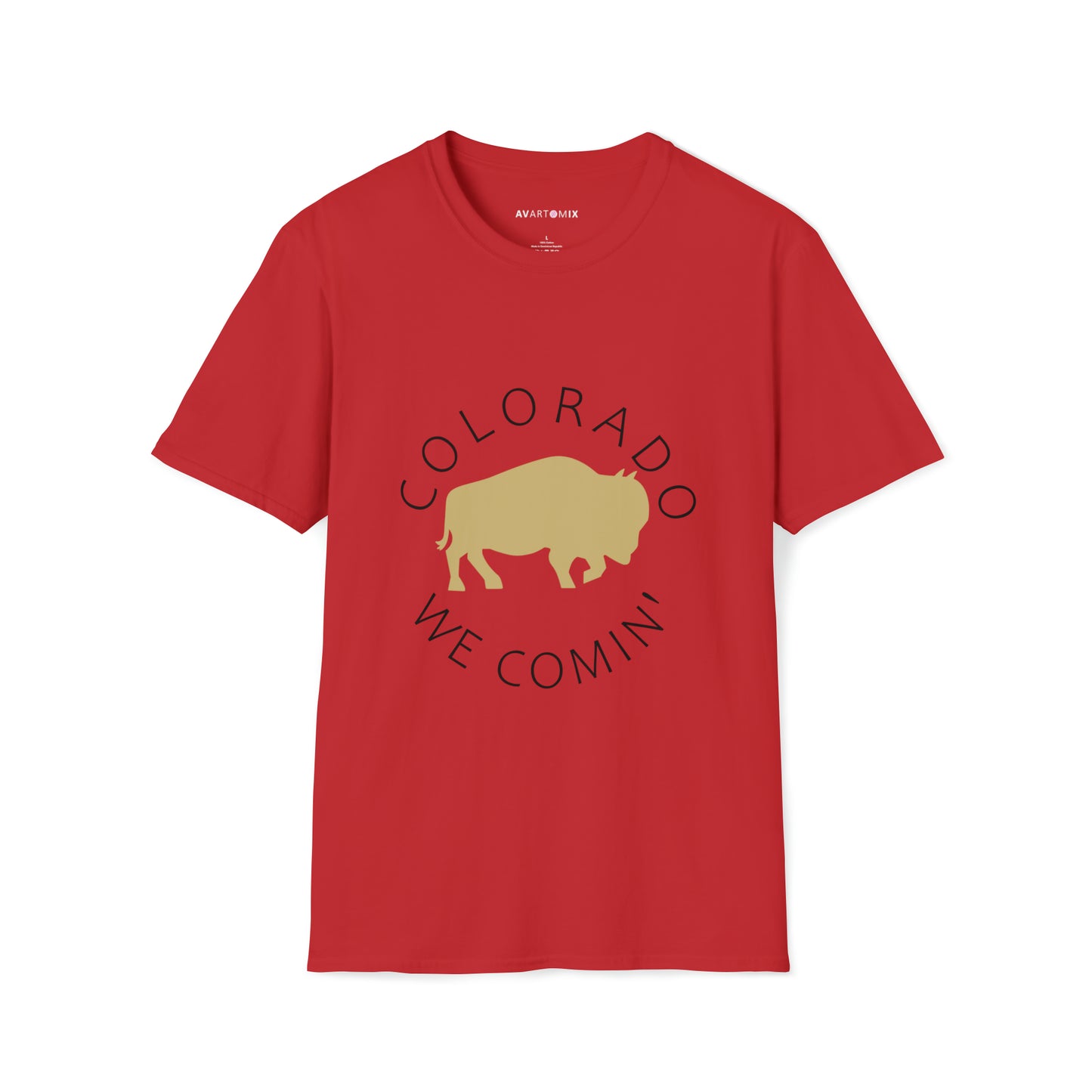 Colorado - Buffalo We Comin Circle - Unisex Softstyle T-Shirt