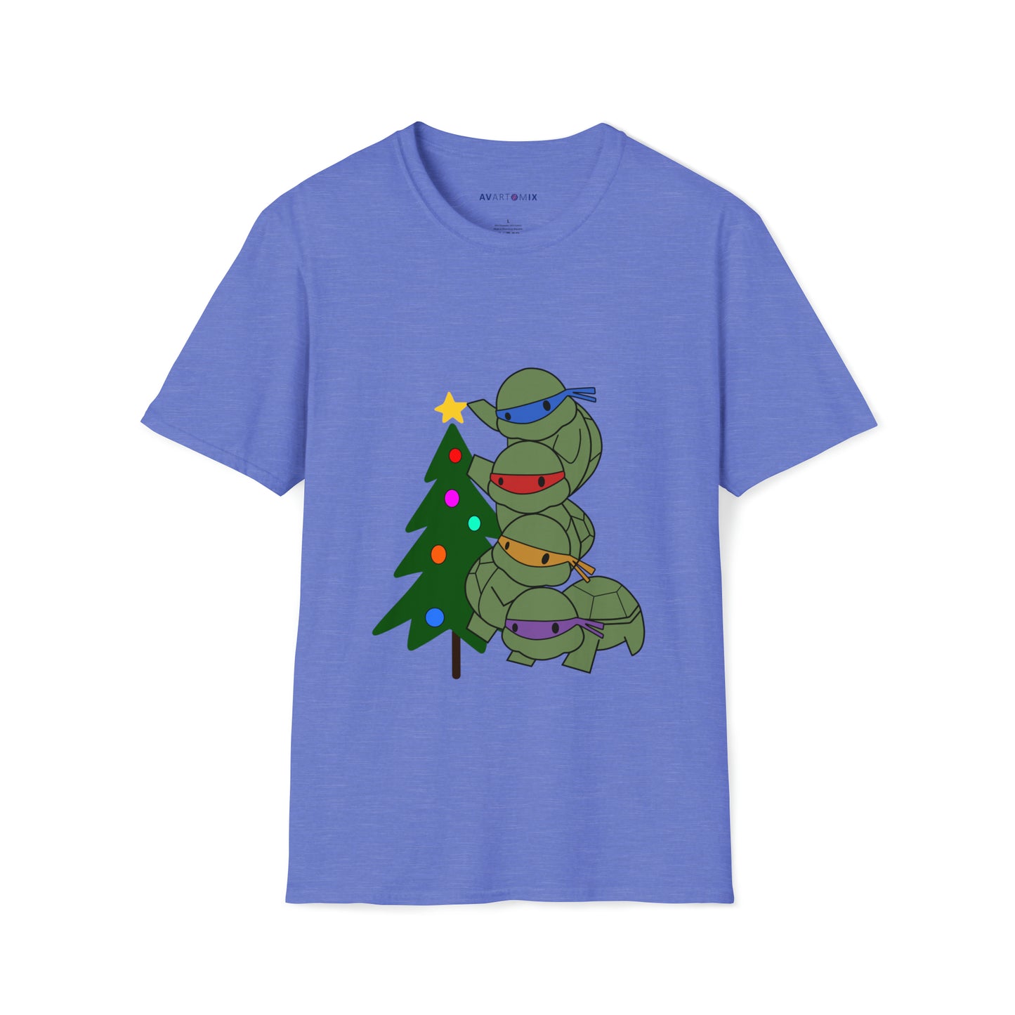 Turtles and Tree - Unisex Softstyle T-Shirt