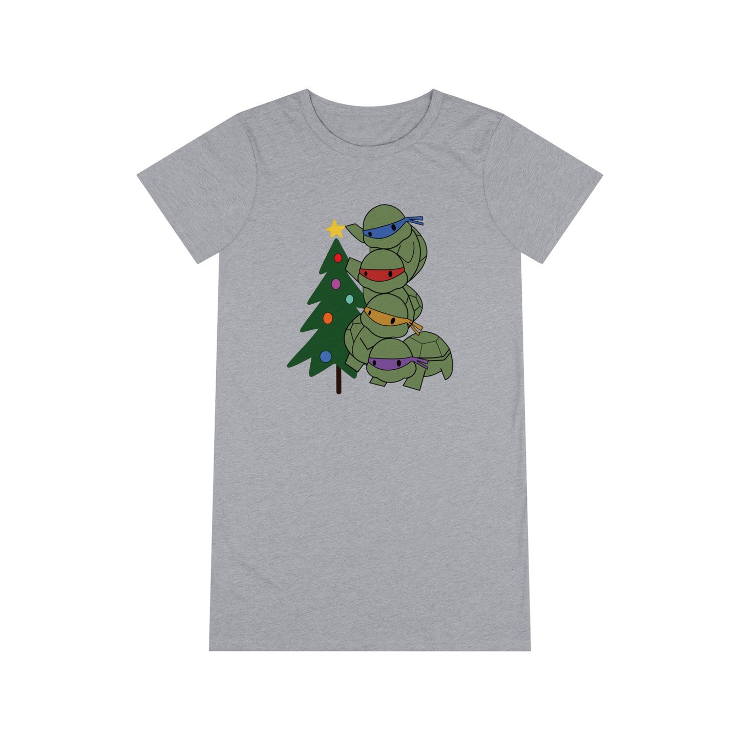 Turtles and Tree - Organic T-Shirt Dress