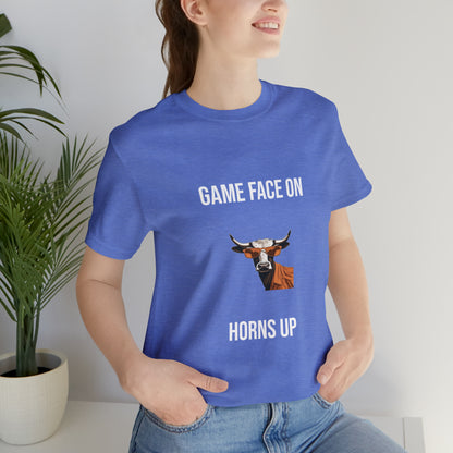 Texas - Game Face On - Unisex Jersey Short Sleeve Tee