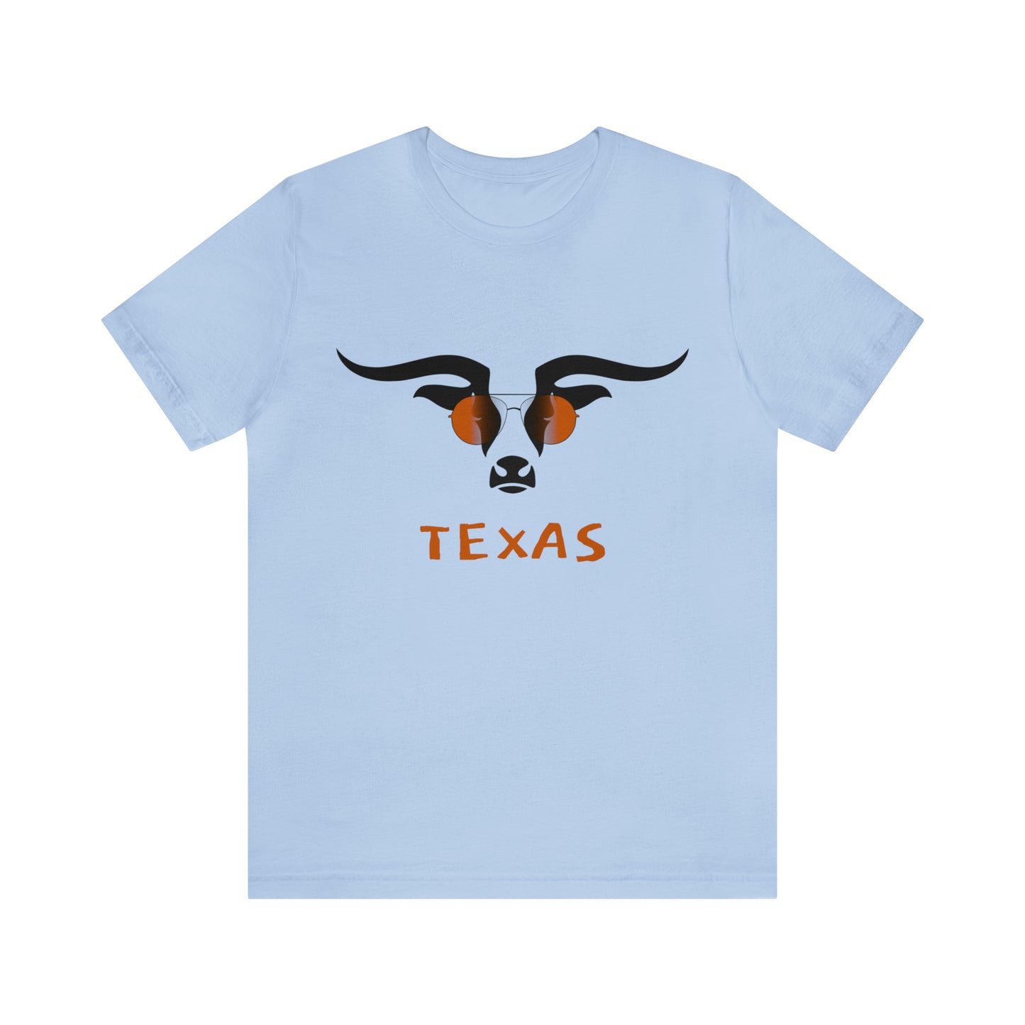 Texas - Longhorn Sunglasses - Unisex Jersey Short Sleeve Tee