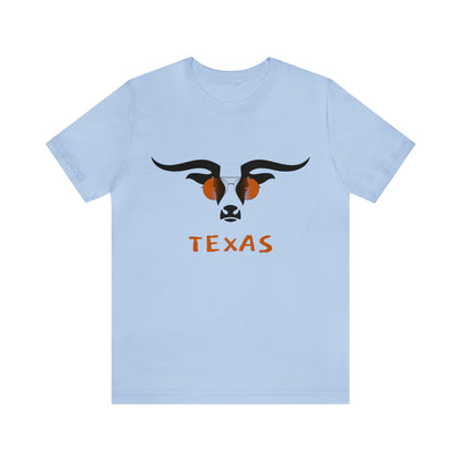 Texas - Longhorn Sunglasses - Unisex Jersey Short Sleeve Tee