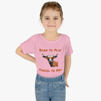 Texas - Born to Play - Infant Baby Rib Bodysuit