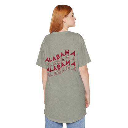 Alabama - Smiley Face - Unisex Long Body Urban Tee