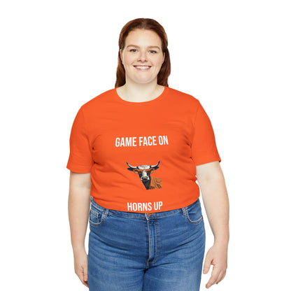 Texas - Game Face On - Unisex Jersey Short Sleeve Tee