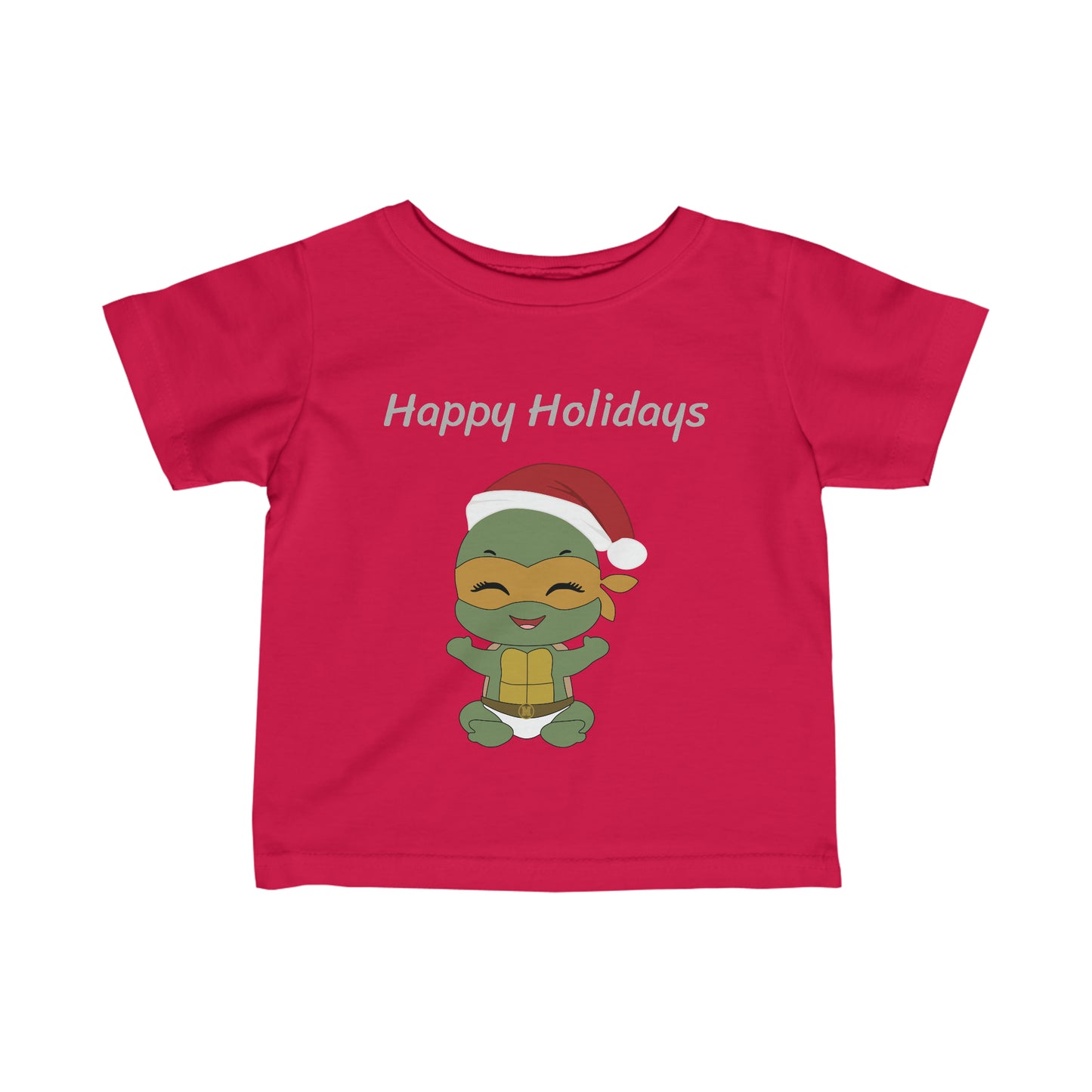 Happy Holidays - Michaelangelo - Infant Fine Jersey Tee