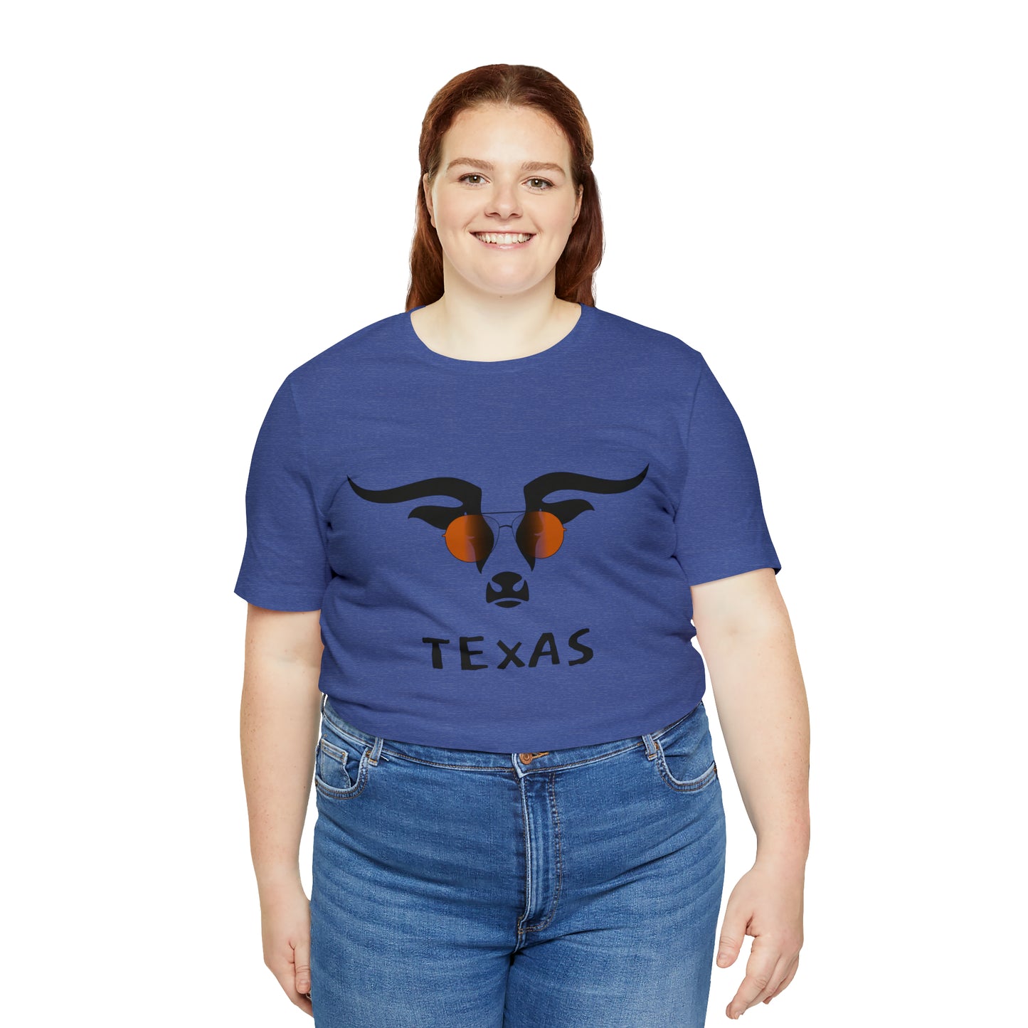 Texas - Longhorn Sunglasses - Unisex Jersey Short Sleeve Tee