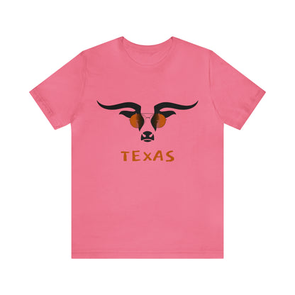 Texas - Longhorn Sunglasses - Unisex Jersey Short Sleeve Tee