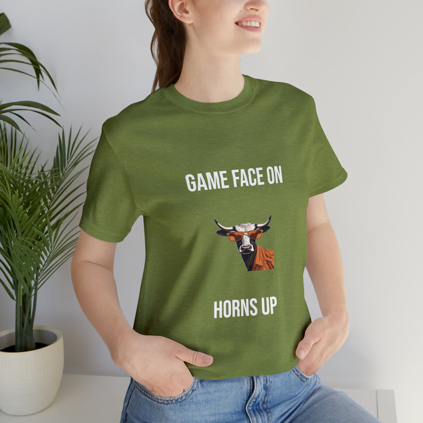 Texas - Game Face On - Unisex Jersey Short Sleeve Tee