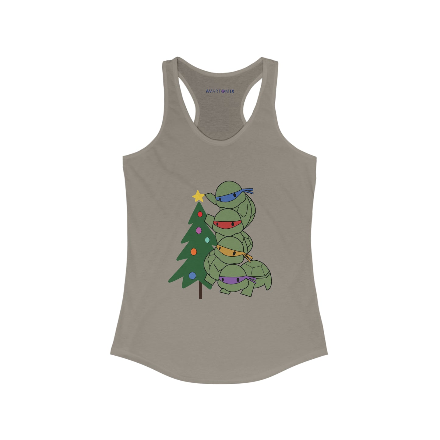 Turtles and Tree - Women's Ideal Racerback Tank