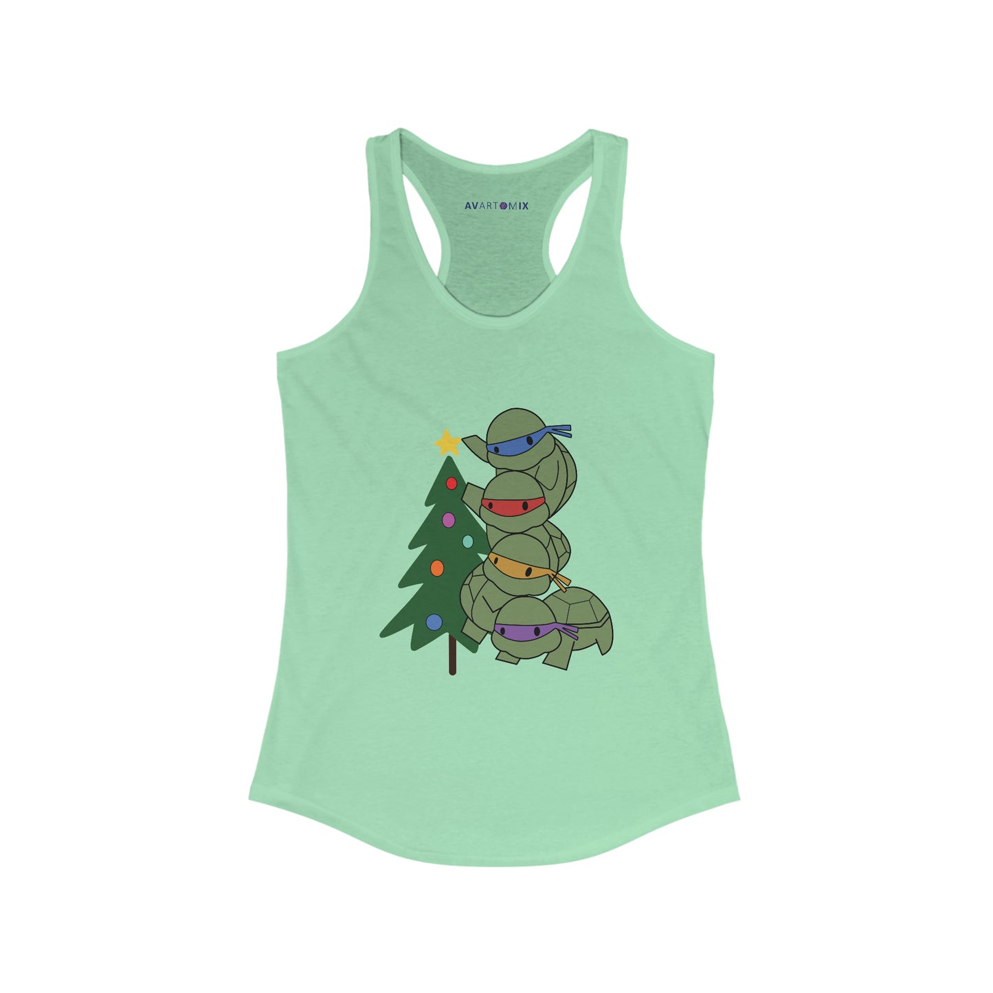 Turtles and Tree - Women's Ideal Racerback Tank