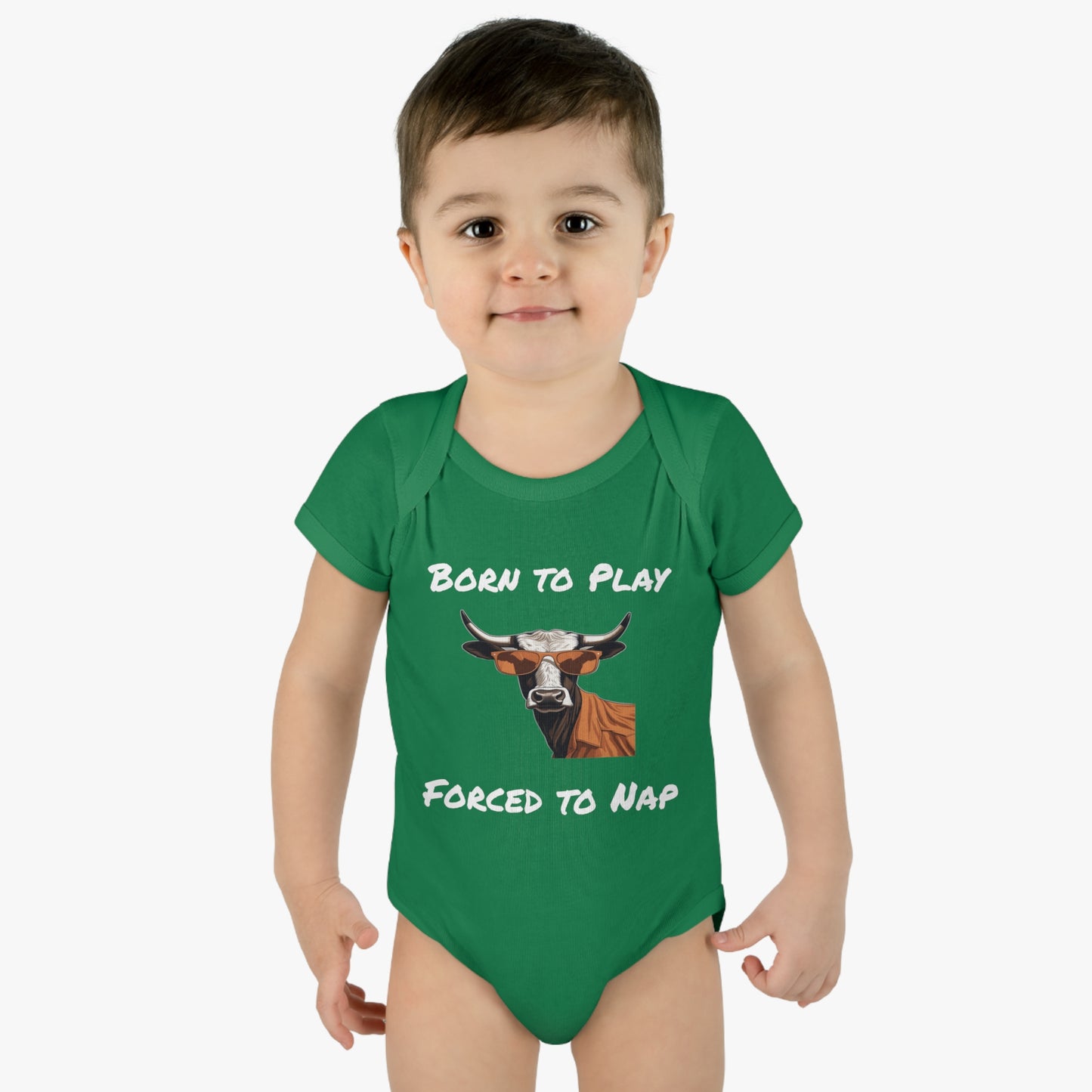 Texas - Born to Play - Infant Baby Rib Bodysuit