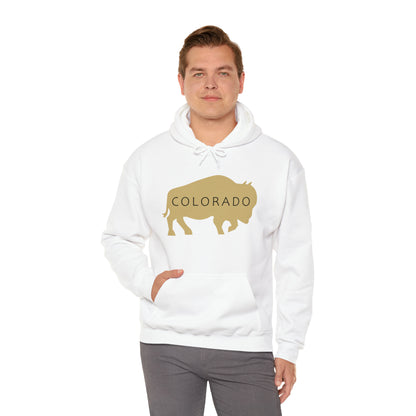 Colorado - Buffalo Silhouette - Unisex Heavy Blend™ Hooded Sweatshirt