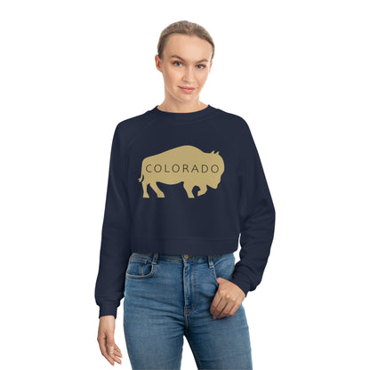 Colorado - Women's Cropped Fleece Pullover