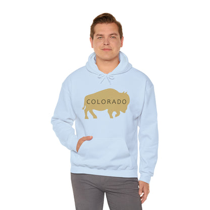 Colorado - Buffalo Silhouette - Unisex Heavy Blend™ Hooded Sweatshirt