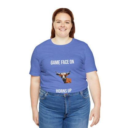 Texas - Game Face On - Unisex Jersey Short Sleeve Tee