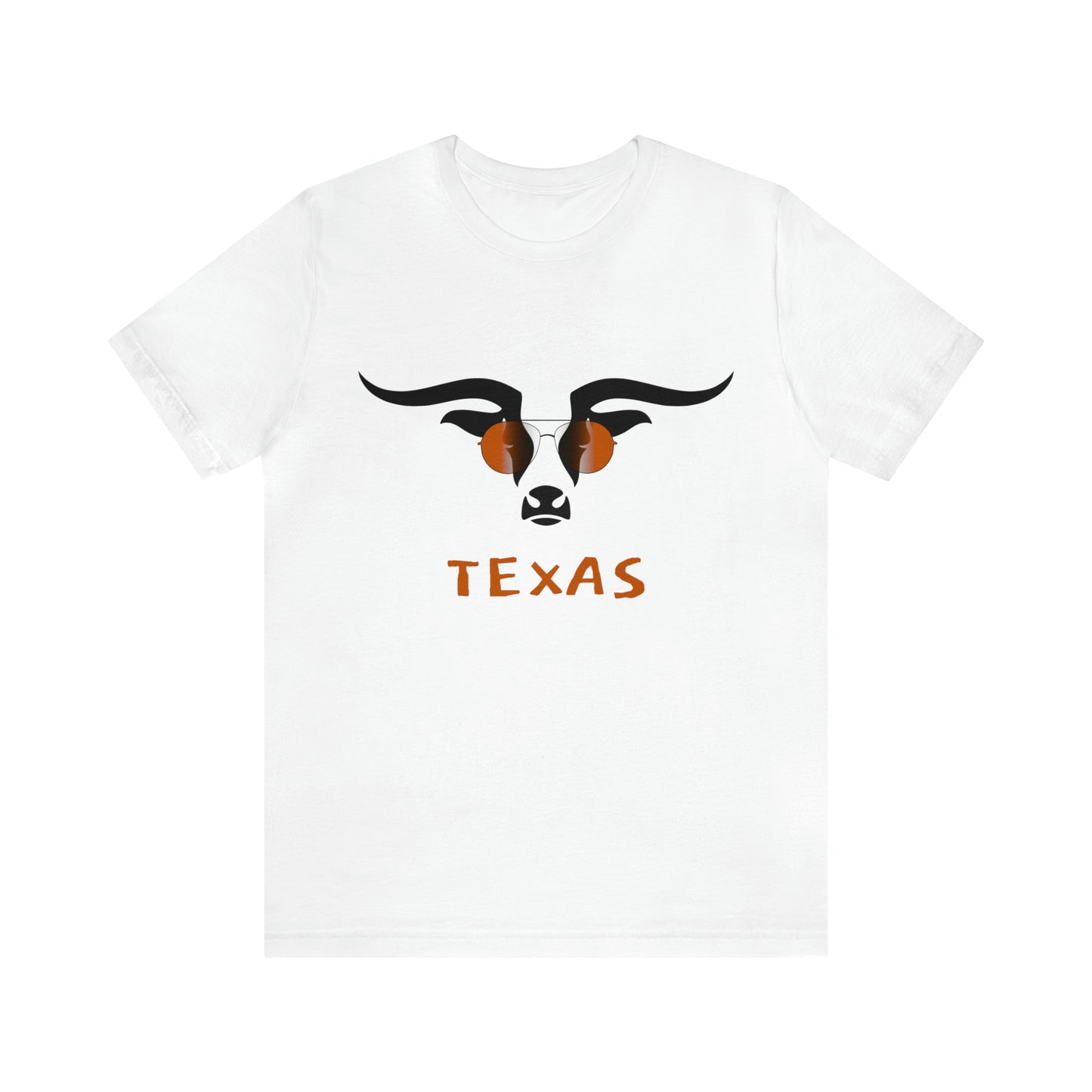 Texas - Longhorn Sunglasses - Unisex Jersey Short Sleeve Tee