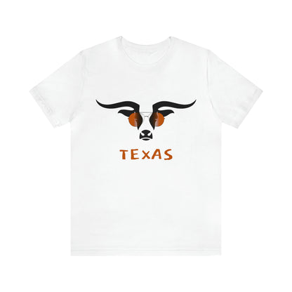 Texas - Longhorn Sunglasses - Unisex Jersey Short Sleeve Tee