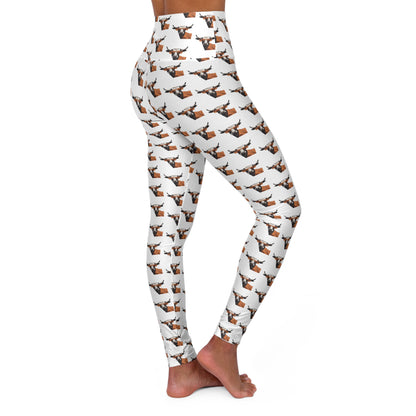 Texas - Longhorns - High Waisted Yoga Leggings