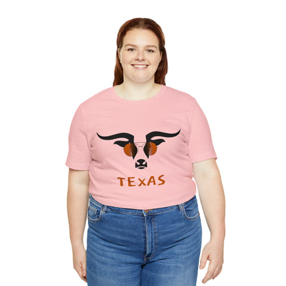 Texas - Longhorn Sunglasses - Unisex Jersey Short Sleeve Tee