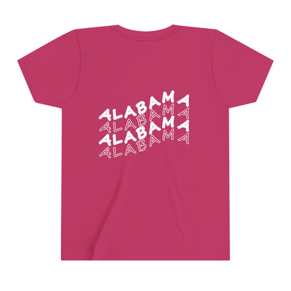 Alabama - Smiley Face - Youth Short Sleeve Tee