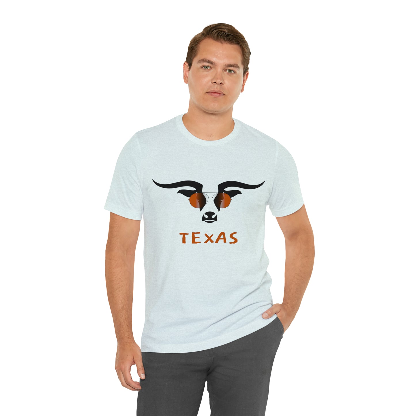 Texas - Longhorn Sunglasses - Unisex Jersey Short Sleeve Tee