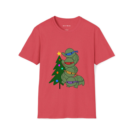 Turtles and Tree - Unisex Softstyle T-Shirt