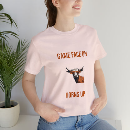 Texas - Game Face On - Unisex Jersey Short Sleeve Tee