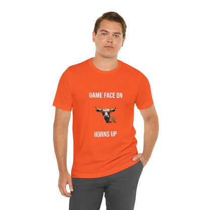 Texas - Game Face On - Unisex Jersey Short Sleeve Tee