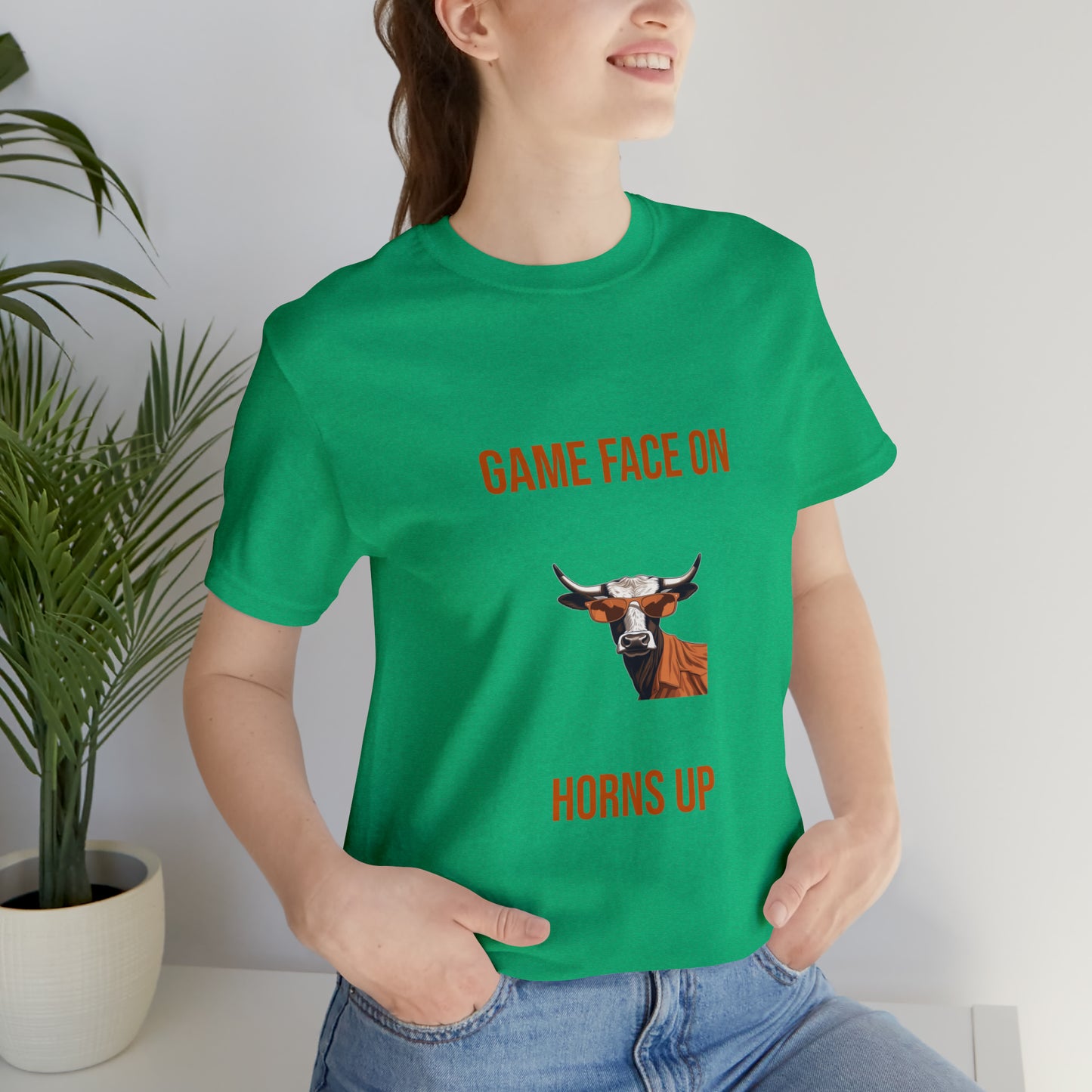 Texas - Game Face On - Unisex Jersey Short Sleeve Tee