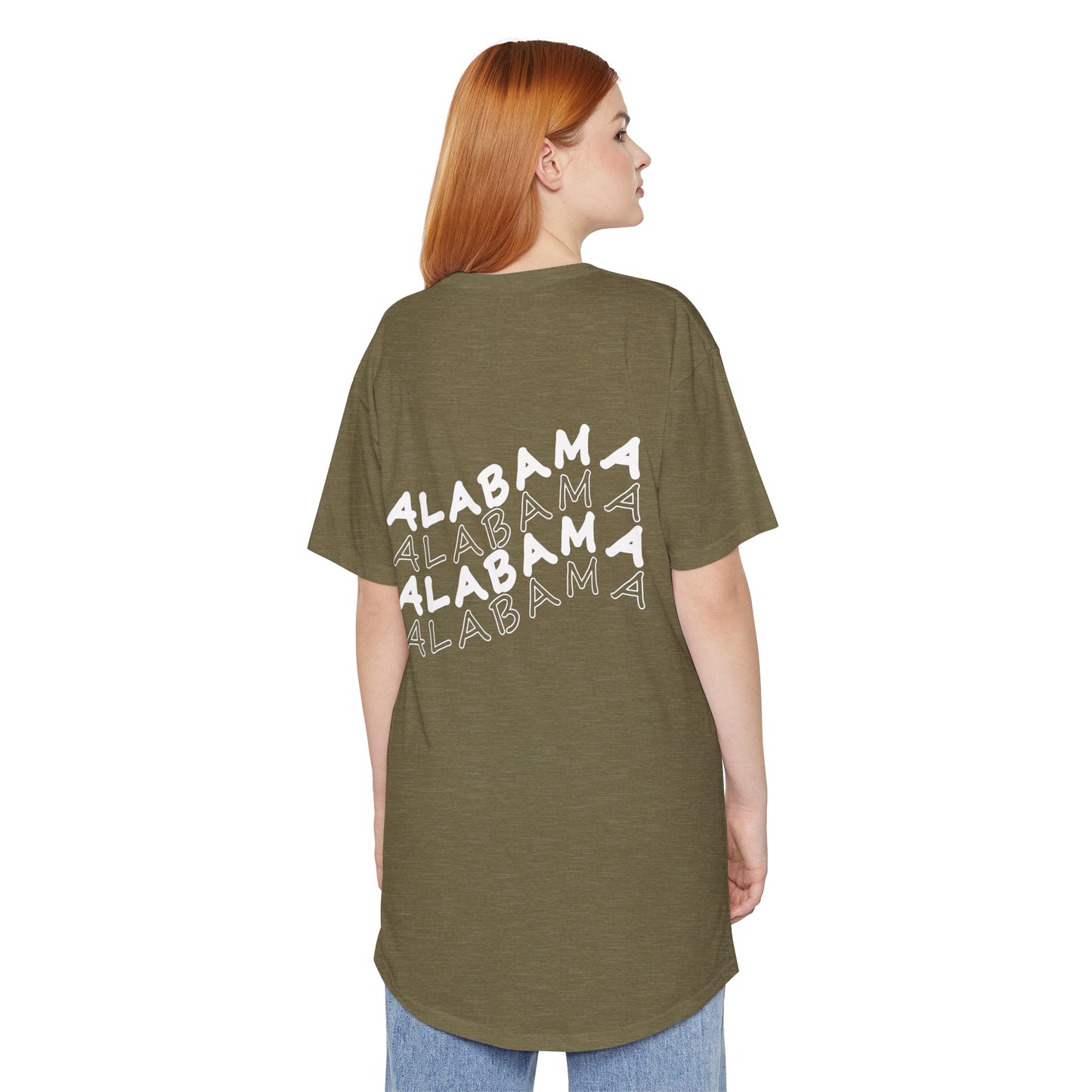 Alabama - Smiley Face - Unisex Long Body Urban Tee