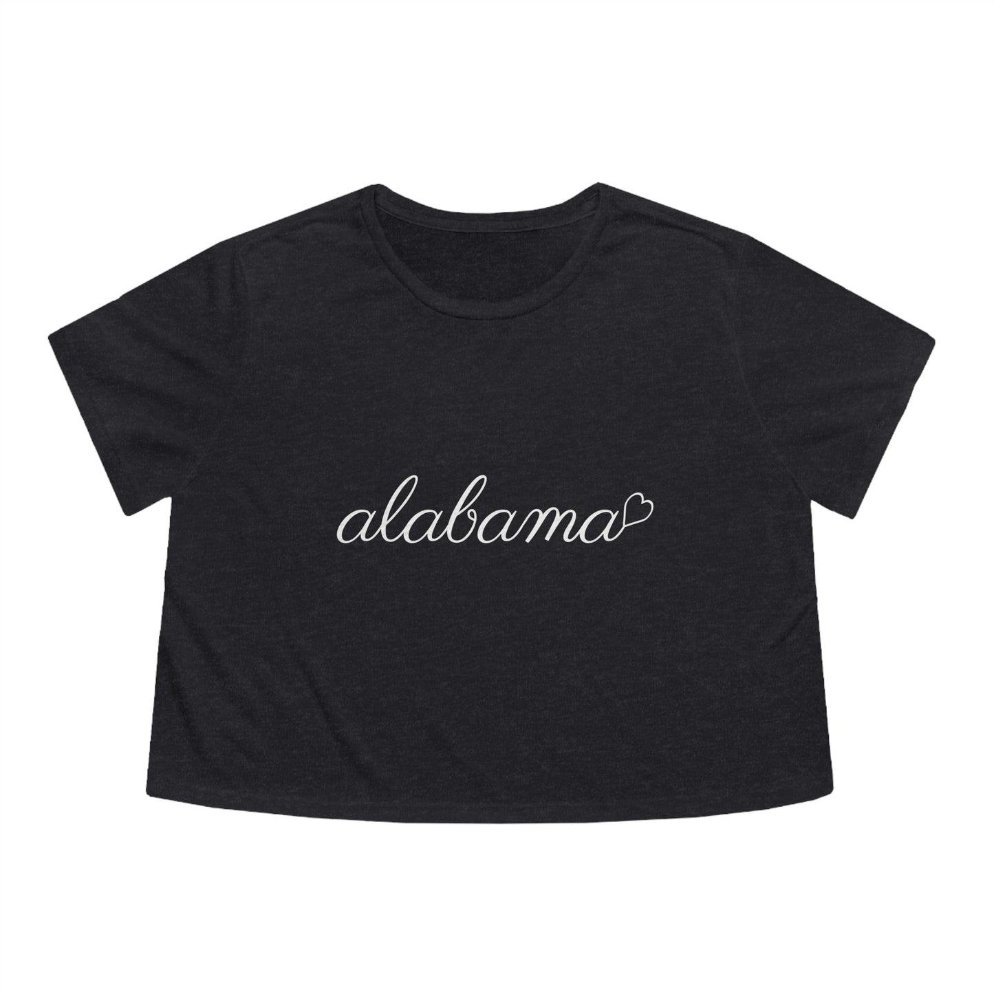 Alabama - Heart - Women's Flowy Cropped Tee