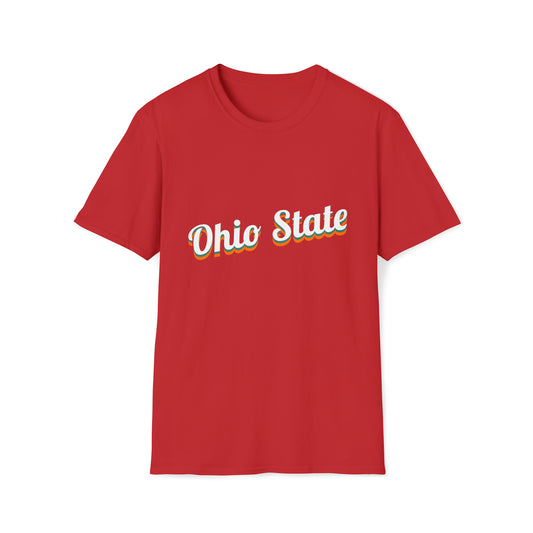 Ohio State - Retro Triple Word - Unisex Softstyle T-Shirt