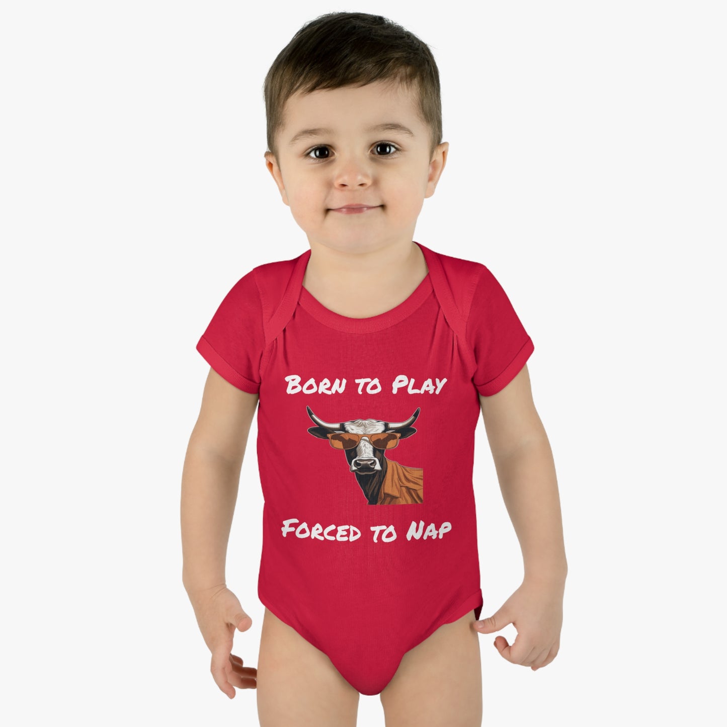 Texas - Born to Play - Infant Baby Rib Bodysuit